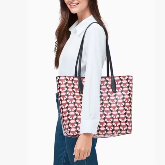 Kate Spade Geofox Large Reversible Tote, NWT - Picture 14 of 14